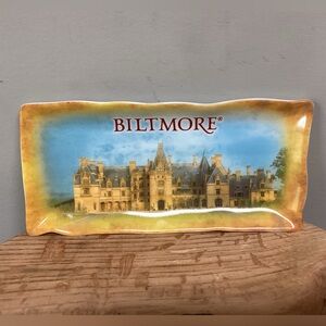 Biltmore Ceramic Crafted Souvenir Trey - Trinket Dish - Ashtray - Like New